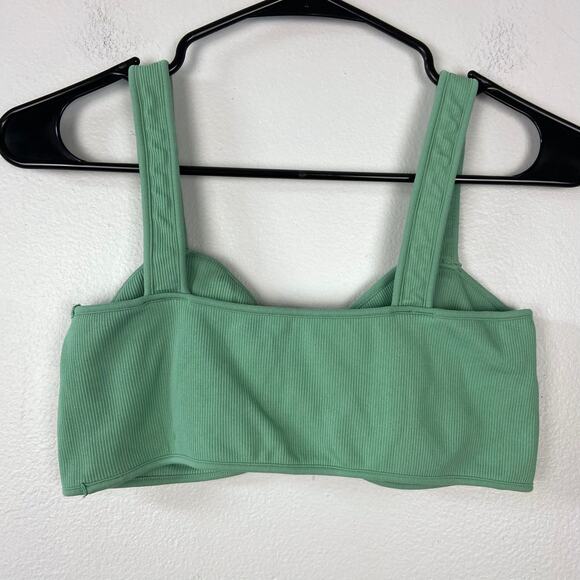 Set Active Scuptflex Contour Bra in Liberty Green Bustier Sports Bra Top Size XL - Picture 5 of 6